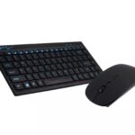 Tastatura miš set wireless bezicna aluminium crna