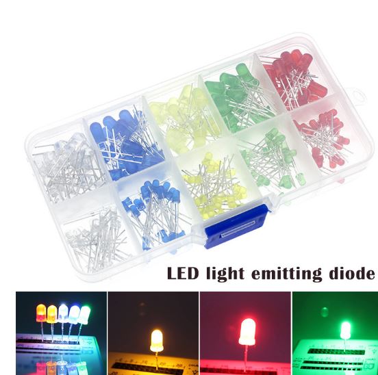 LED diode set 3mm 5mm 100 dioda kit