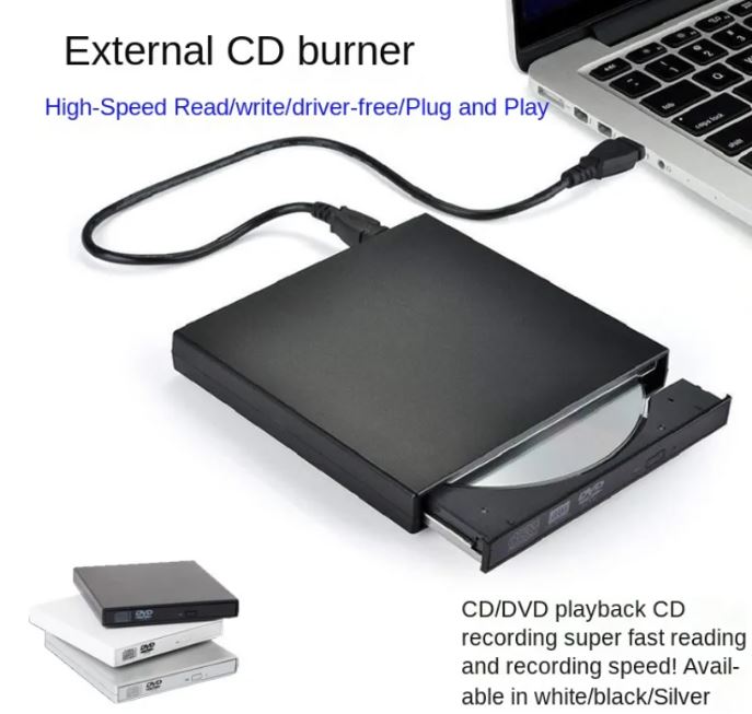 Eksterni DVD-RW USB slim citac crni