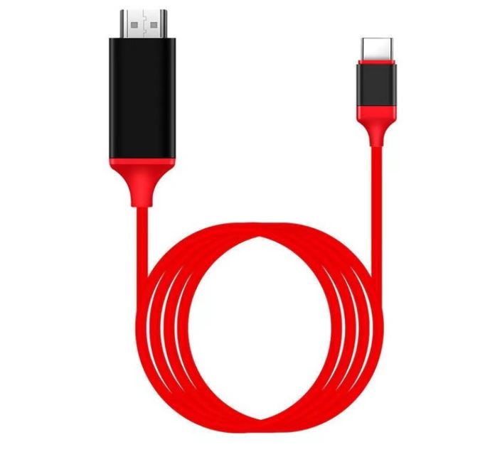 Kabal Prelaz USB C na HDMI crveni