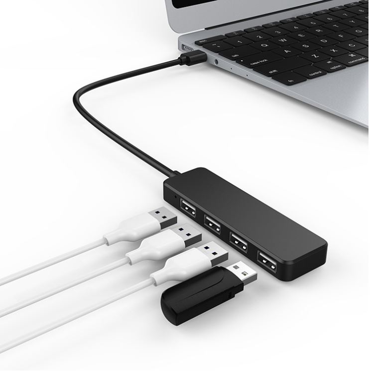 USB Hub razdjelnik 4-port 2.0 crni