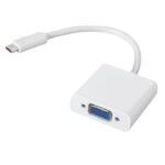 Adapter USB-C na VGA Full HD 1080P bijeli