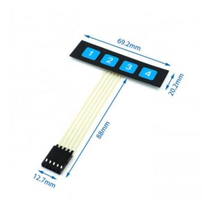 Tastatura 1×4 membranska tipkovnica za Arduino ESP32