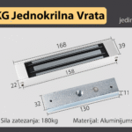 Elektromagnetna Brava 180kg Za Kontrolu Pristupa