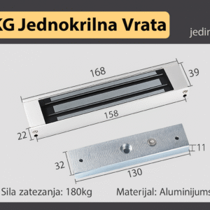 Elektromagnetna Brava 180kg Za Kontrolu Pristupa