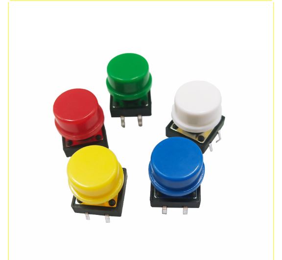 Taster 12x12 mm bijeli klik prekidač za Arduino - Image 3