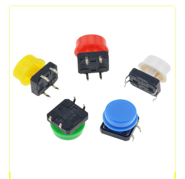 Taster 12x12 mm bijeli klik prekidač za Arduino - Image 2