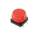Taster 12×12 mm crveni klik prekidač za Arduino