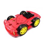 Auto robot 4 točka crvena podloga za Arduino