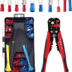 Set kliješta za skidanje izolacije + 260 konektora