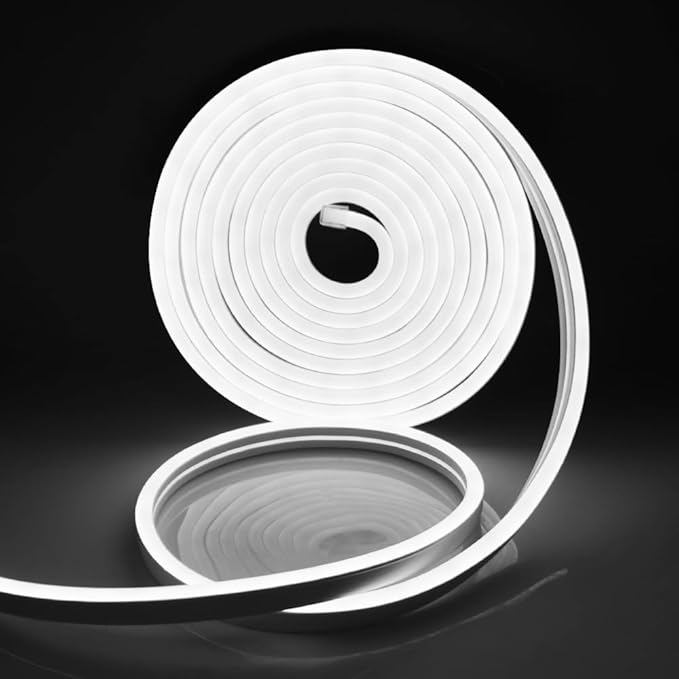 Neon LED traka 5m 12V bijela fleksibilna rasvjeta