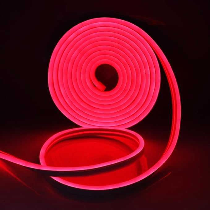 Neon LED traka 5m 12V crvena fleksibilna rasvjeta