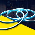 Neon LED traka 5m 12V – svijetlo plava dekor rasvjeta