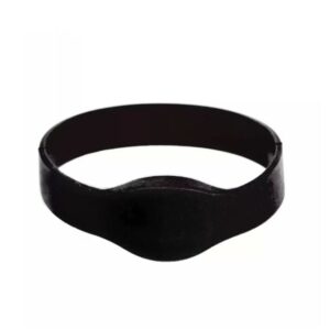 Crna RFID 125kHz silikonska vodootporna narukvica ID