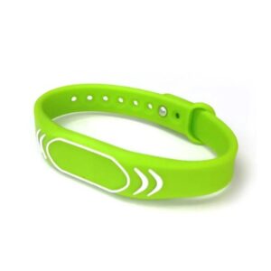 Zelena RFID 125kHz silikonska narukvica s kopčom ID