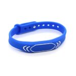 Plava RFID 125kHz silikonska narukvica s kopčom ID