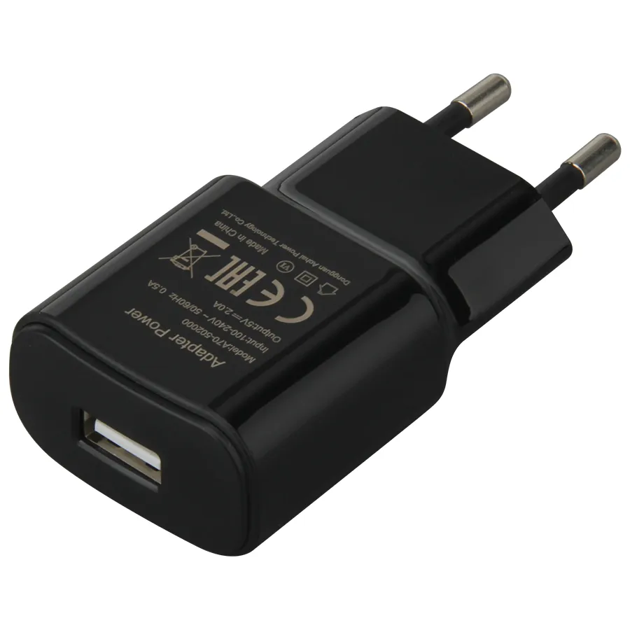 Crni USB Punjač 5V 2A – Adapter za Mobitel