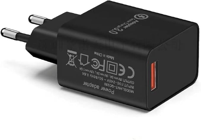 Brzi Punjač 3A crni adapter za Telefone i Tablete