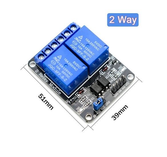 Relej 2 kanal 24V za Arduino ESP32 Raspberry Pi