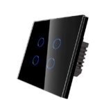 Tuya wifi cetveropolni zidni prekidac TY101 crni