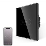 Tuya wifi tropolni zidni prekidac TY101 smart crni