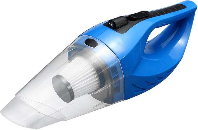 Plavi bežični usisivač za auto sa LED lampom - Image 4