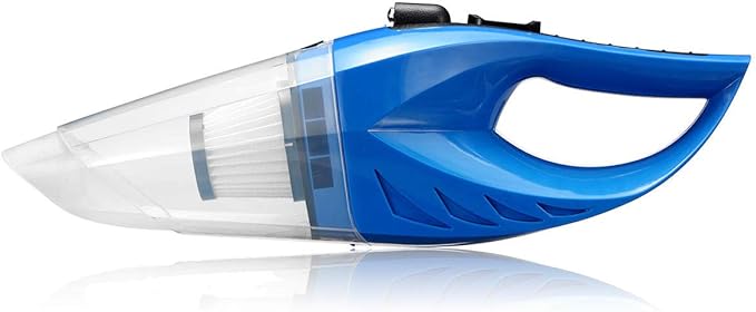 Plavi bežični usisivač za auto sa LED lampom - Image 3