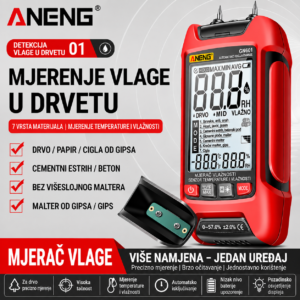 ANENG GN601 digitalni mjerač vlage za drvo i građevinu
