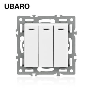 Modularni tropolni prekidač bijeli