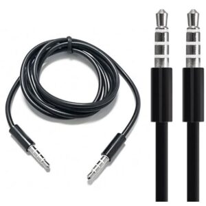 AUX audio kabal 3.5mm muski na muski 1,5m crni