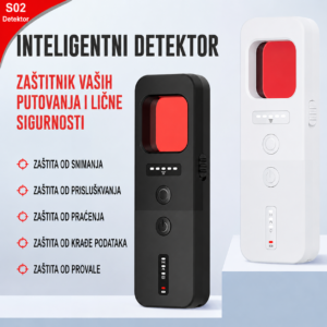 Detektor skrivenih kamera i prisluskivaca S02 RF GPS