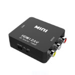 Mini HDMI na AV RCA konverter 1080P PAL/NTSC – crni