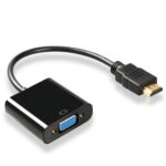 HDMI na VGA adapter konverter Full HD 1080P crni