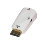 HDMI na VGA adapter sa audio Full 1080P bijeli usb