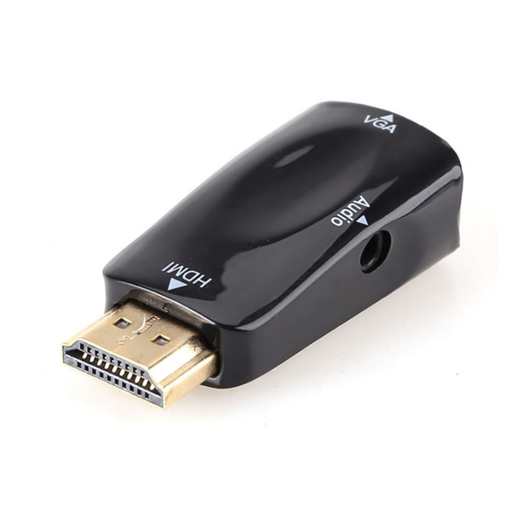 HDMI na VGA adapter sa audio Full 1080P crni usb - Image 3