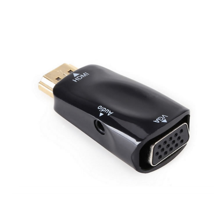 HDMI na VGA adapter sa audio Full 1080P crni usb - Image 4