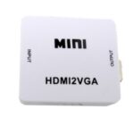 Mini HDMI na VGA adapter konverter Full HD 1080P – bijeli