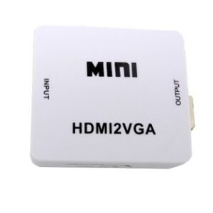 Mini HDMI na VGA adapter konverter Full HD 1080P – bijeli