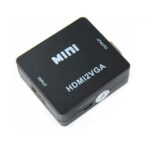 Mini HDMI na VGA adapter konverter Full HD 1080P – crni