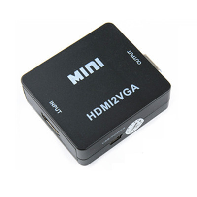 Mini HDMI na VGA adapter konverter Full HD 1080P – crni