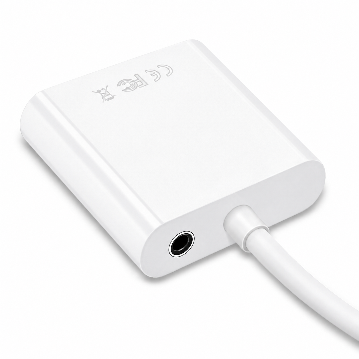 HDMI na VGA adapter konverter sa audio 1080P bijeli - Image 2