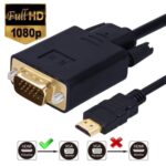 HDMI na VGA kabal 1,8m adapter konverter Full HD 1080P