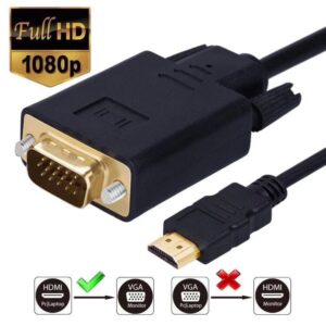 HDMI na VGA kabal 1,8m adapter konverter Full HD 1080P