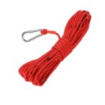 Kanap za magnet pecanje 6mm 10m crveni sa karabinerom