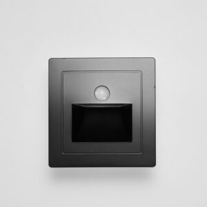LED stepenišna zidna lampa sa PIR senzorom crna