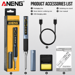 ANENG SL108 digitalna lemilica 100-450°C USB-C PD QC