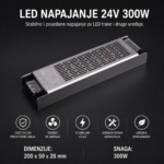 LED napajanje 24V 300W slim za LED trake