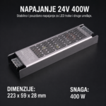 LED napajanje 24V 400W slim za LED trake