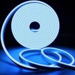 Svijetlo plava LED Neon traka 10m 220V IP67 vodootporna