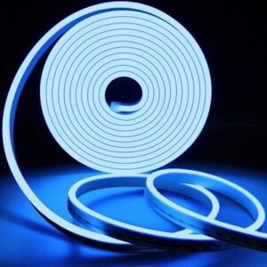 Svijetlo plava LED Neon traka 10m 220V IP67 vodootporna